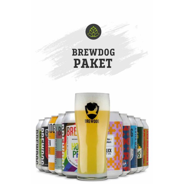 BrewDog Paket + Glas