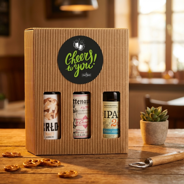 Alkoholfreies Bier in Geschenkverpackung 3x0,33l