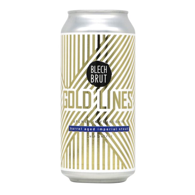 Blech.Brut Gold Lines (Blue Edition) BA Rum Imperial Stout 0,44l