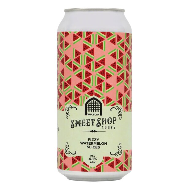 Vault City Sweet Shop Sours Fizzy Watermelon Slices 0,44l