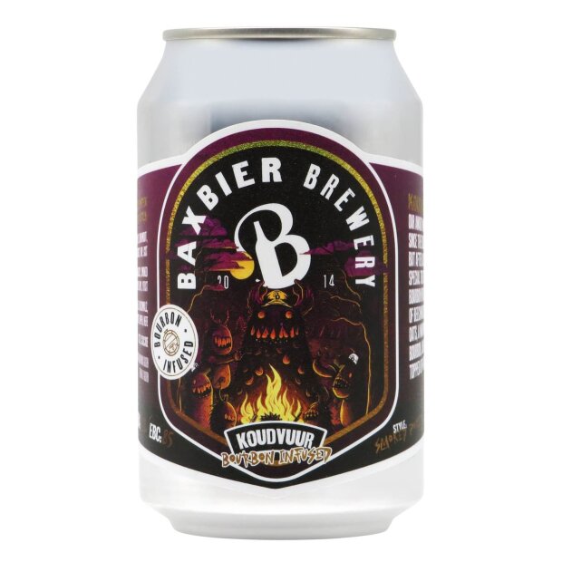 Baxbier Koudvuur Bourbon Infused Smoked Porter 0,33l