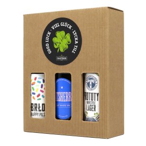 Silvester Geschenk "Guten Rutsch" 3x0,33l