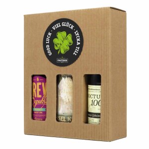 Biergeschenk "Viel Glück" 3x0,33l