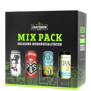 Bier zum Grillen im Geschenkkarton 8x0,33l