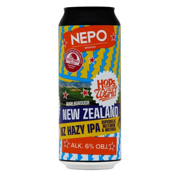 Nepomucen Hops Around the World: New Zealand Marlborough Hazy IPA 0,5l