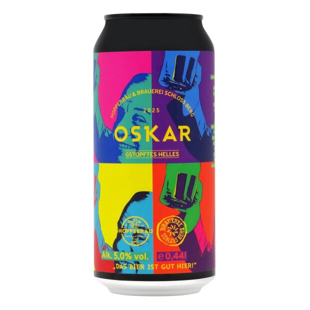 Hoppebräu x Brauerei Schloss Berg Oskar Gestopftes Helles 0,44l
