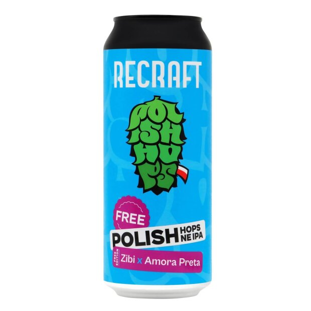 ReCraft FREE Polish Hazy IPA: Zibi & Amora Preta Non-Alcoholic NEIPA 0,5l