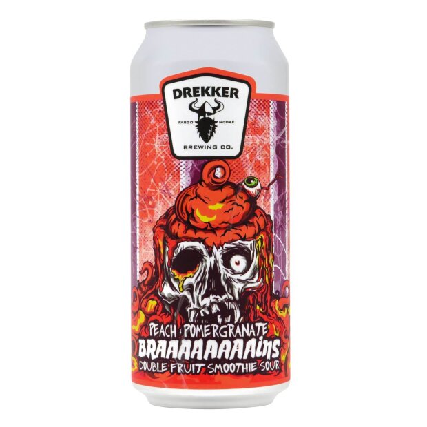 Drekker Braaaaaaaains - Peach Pomegranate Smoothie Pastry Sour 0,473l