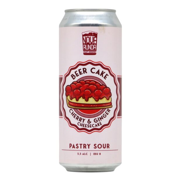 Nova Runda Beer Cake - Cherry & Ginger Cheescake Pastry Sour 0,5l