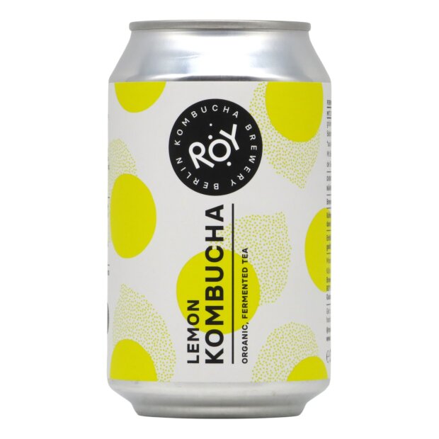 ROY Lemon Kombucha BIO Organic, Fermented Tea 0,33l