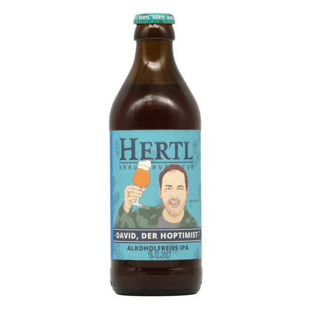 Hertl David. der Hoptimist IPA Alkoholfrei 0,33l