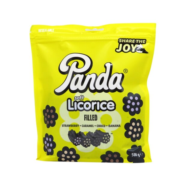 Panda Soft & Fresh Licorice Filled 500g