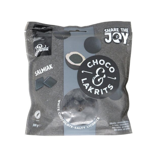 Panda Choco & Lakrits Salmiak 300g