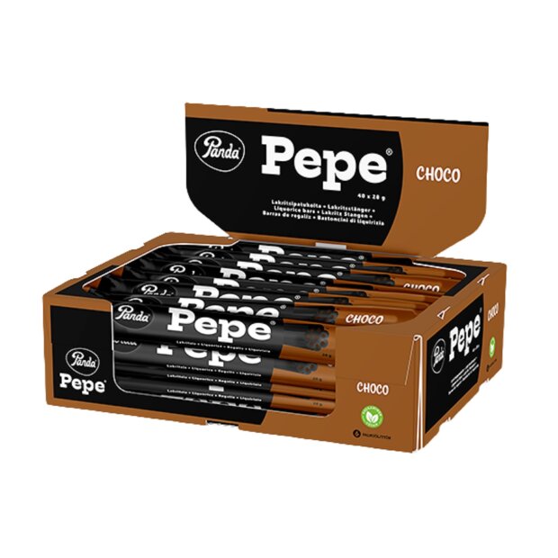 Panda Pepe Choco Liquorice Bar 40x28g