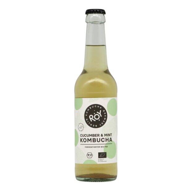 ROY Cucumber & Mint Kombucha BIO Organic, Fermented Tea 0,33l