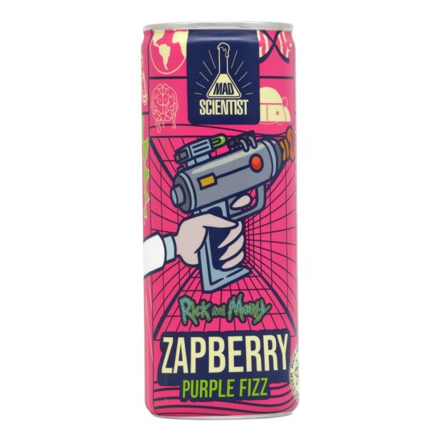 Mad Scientist Rick And Morty - Zapberry Purple Fizz 0,25l