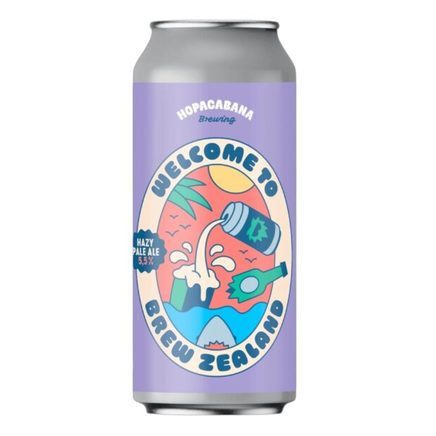 Hopacabana Welcome To Brew Zealand Hazy Pale Ale 0,44l