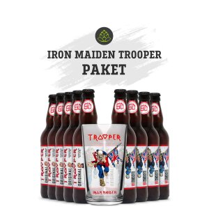 Iron Maiden Trooper Ale Paket + Glas