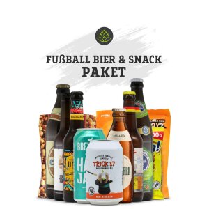 Fu&szlig;ball Bier &amp; Snackpaket