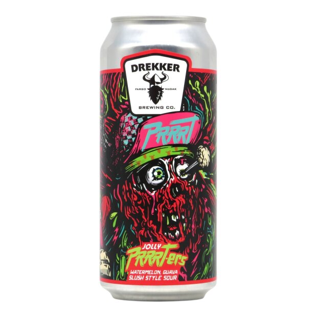 Drekker Jolly PRRRTers Watermelon Guava Bubble Gum Smoothie Pastry Sour 0,473l