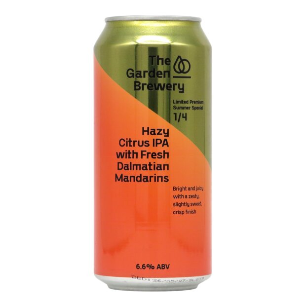 The Garden Brewery Hazy Citrus IPA with Fresh Dalmatian Mandarins 0,44l