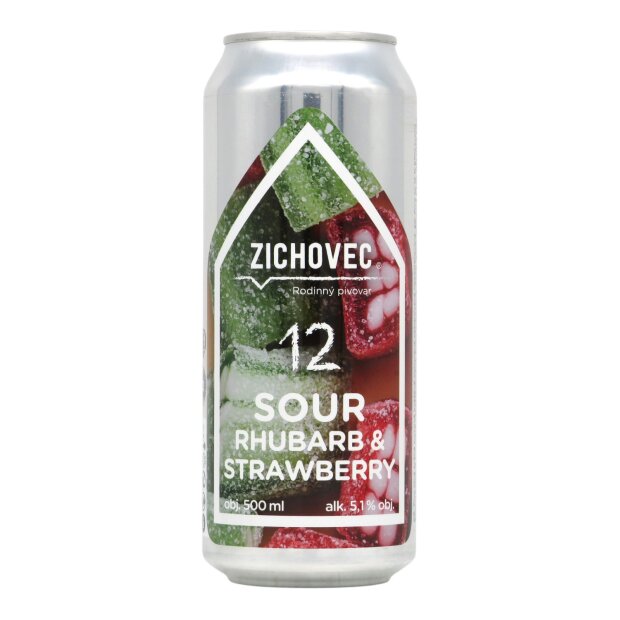 Zichovec Sour Rhubarb & Strawberry 12 Sour Ale 0,5l