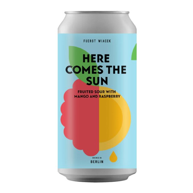 Fuerst Wiacek x Strange Brew Here Comes The Sun Fruited Sour With Mango & Raspberry 0,44l